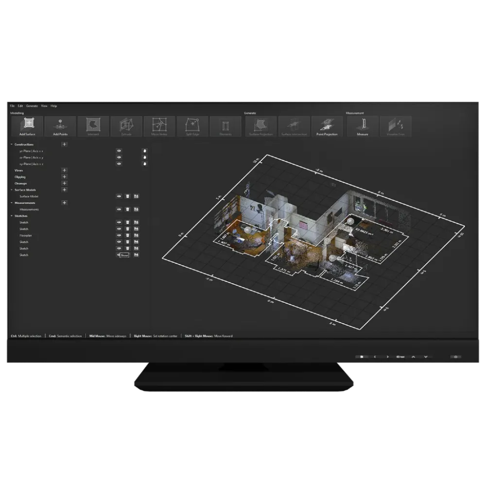 Oprogramowanie PinPoint do rejestracji i modelowania chmur punktów